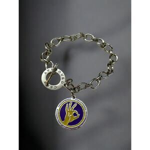 WWE John Cena Approved Bracelet Silvertone Toggle Clasp 8 Inch